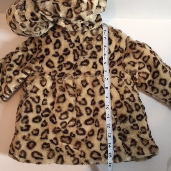 Pistachio girls leopard print coat - Picture 10 of 14